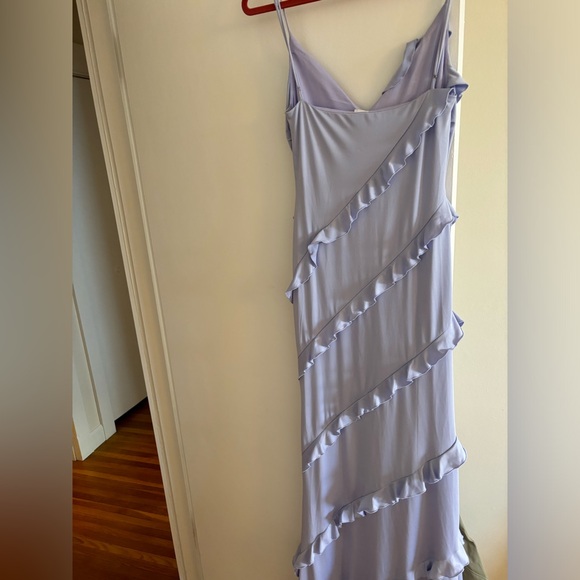 Lavender ruffled maxi dress — worn once for bachelorette. - Picture 3 of 5